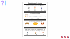 Capital Letters for Names Mastery Activities – Easy Education Grammar